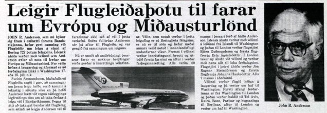Morgunblaðsfrétt 2. júlí 1980.